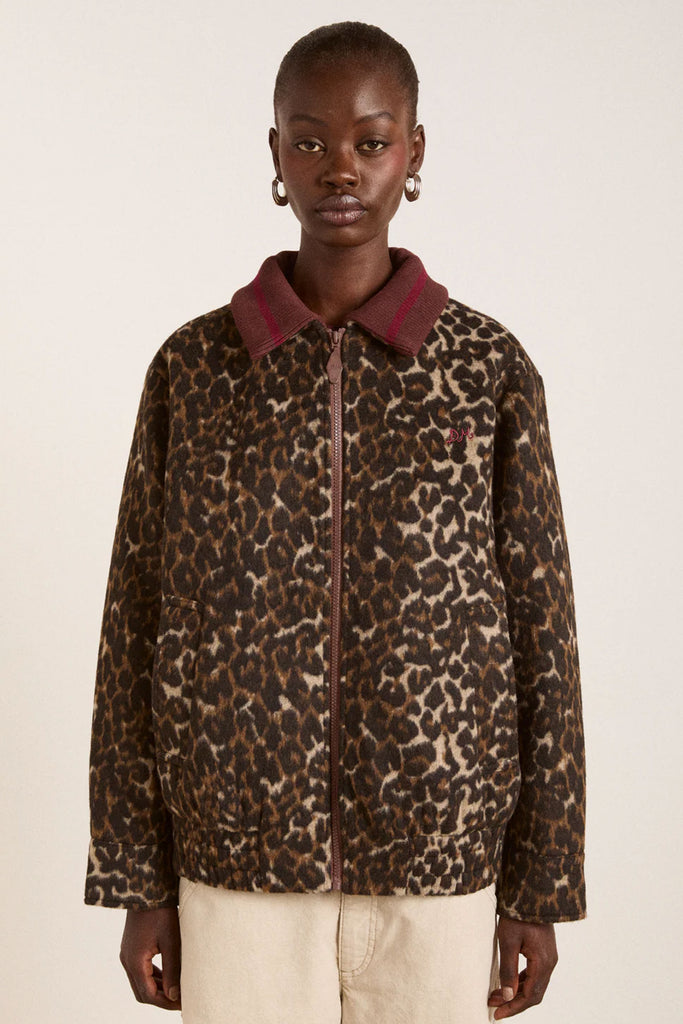 Pixie Bomber Jacket (Leopard) by Damson Madder