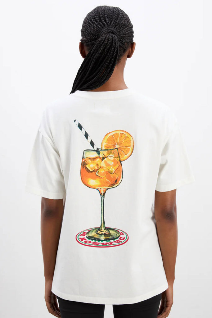 Spritz Boyfriend Tee (White) by Damson Madder