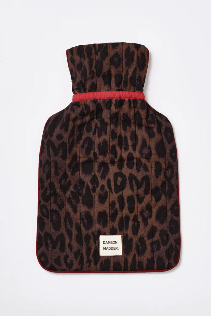Hot Water Bottle Cover (Leopard Patchwork) by Damson Madder