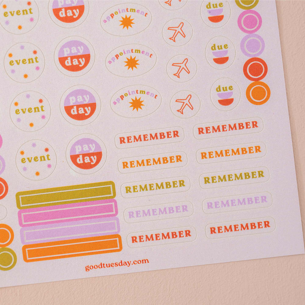 Planner & Calendar Stickers by Good Tuesday