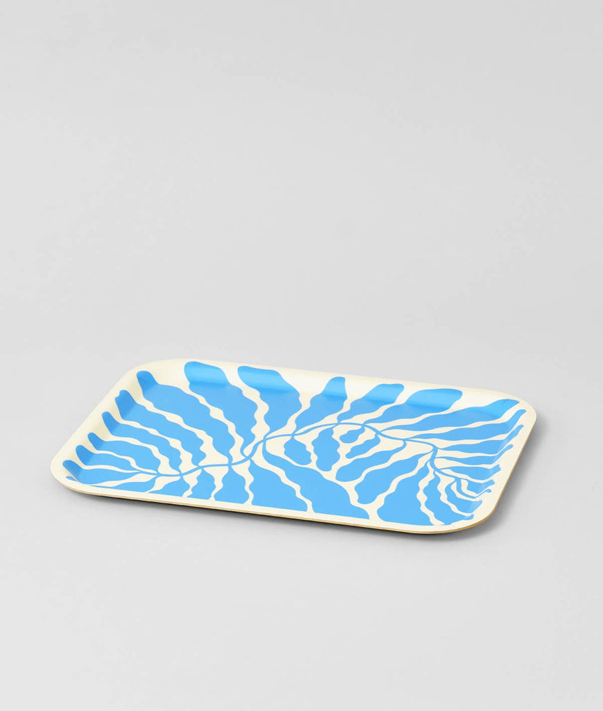 Large Rectangle Birch Serving Tray (Sky Blue) by Wrap