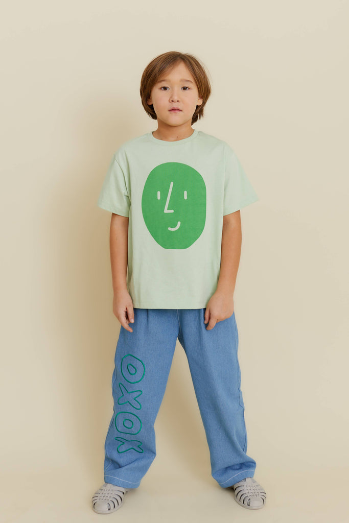 ORGANIC COTTON POTATO TEE IN GREEN by OXOX CLUB