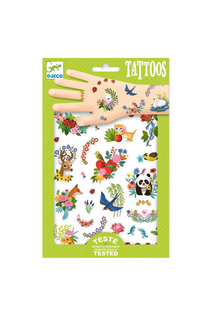 Kids Temporary Tattoos (Happy Spring) by Djeco Toys