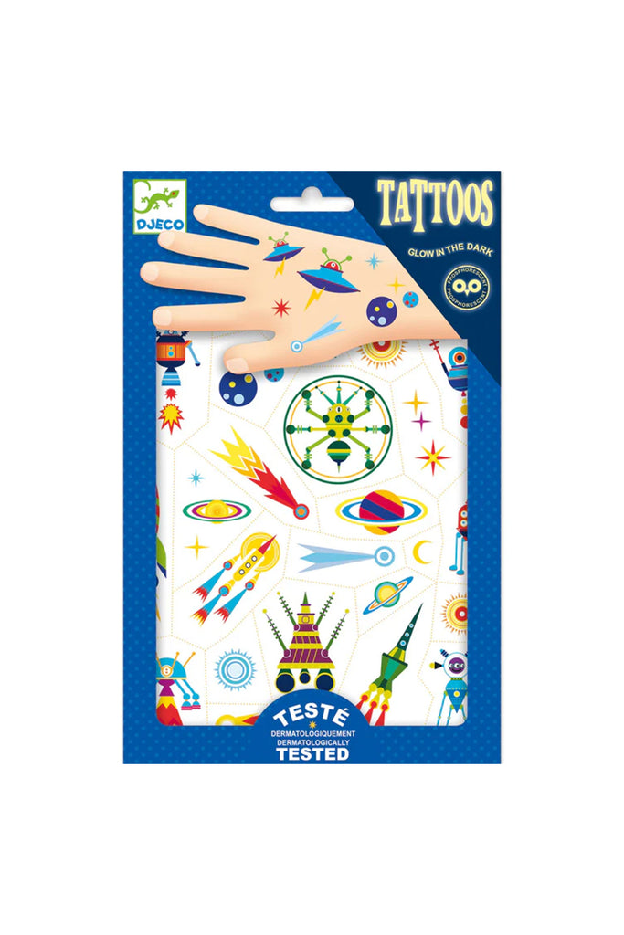 Kids Temporary Tattoos (Space Oddity) by Djeco Toys