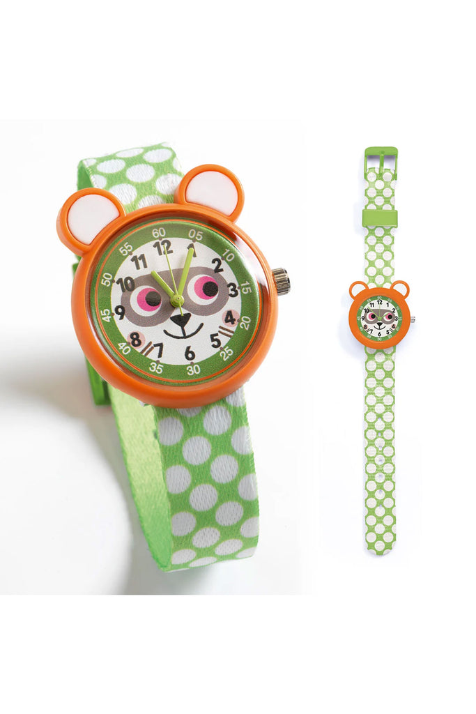 Ticlock Tinies Watch (Raccoon) by Djeco Toys