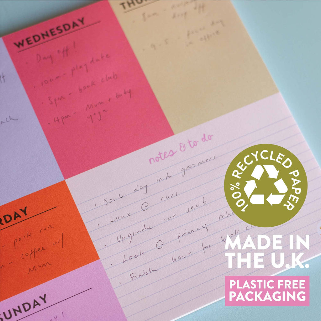 Weekly A4 Planner Pad by Good Tuesday