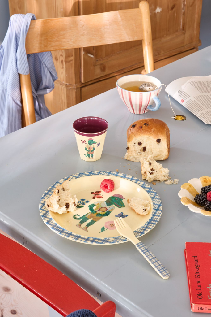 Kids Melamine Plate (Blue) by RicebyRice