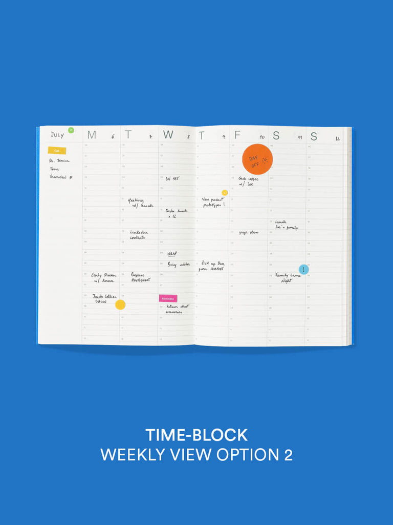 Undated Time-Block Planner (Ember) by The Yo Store