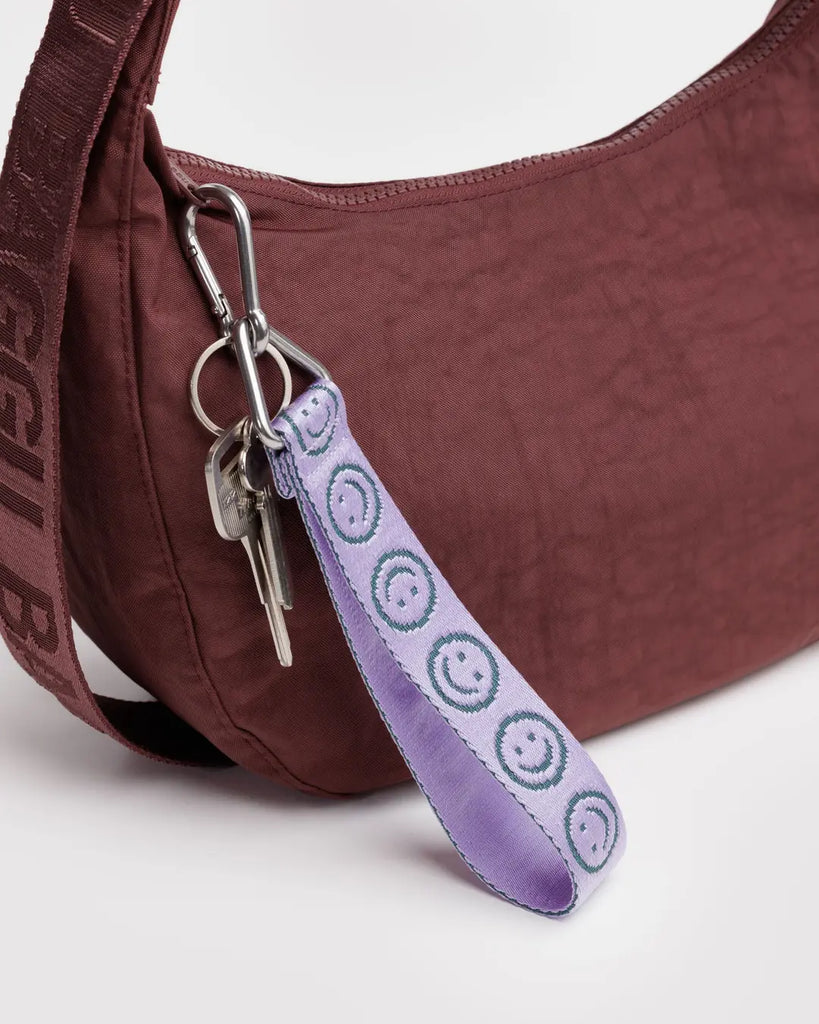 Logo Keychain (Lilac Happy) by Baggu