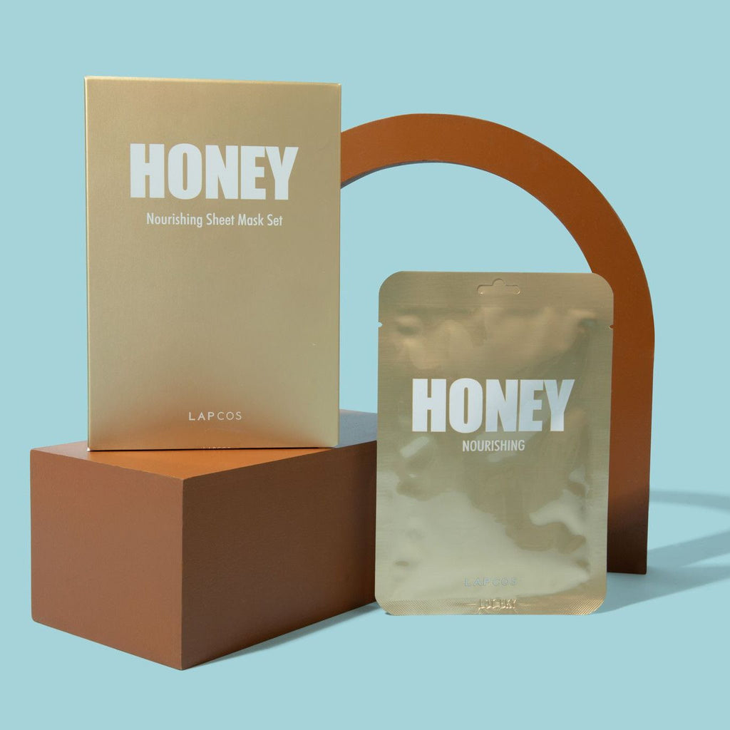 5-Pack Sheet Face Mask (Honey) by LAPCOS