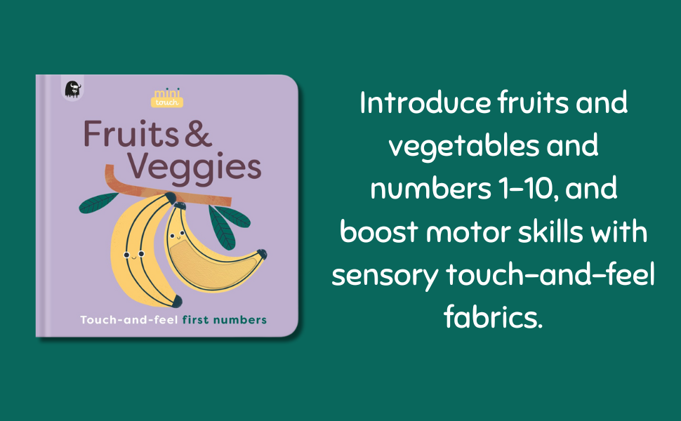 Fruits & Veggies: Touch-and-Feel First Numbers by Tinies Books