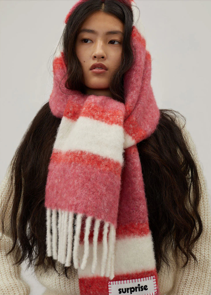 Sofia Alpaca Scarf (Pink) by surprise