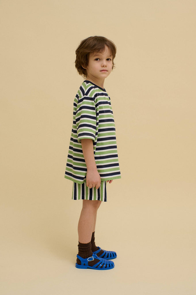 STRIPED POTATO TEE by OXOX CLUB