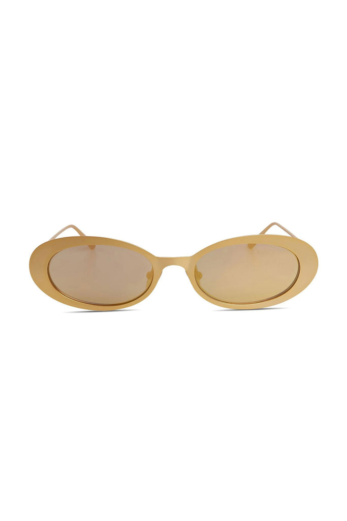 Lyric Leigh Sunglasses (Gold Mirror) by Elisa Johnson