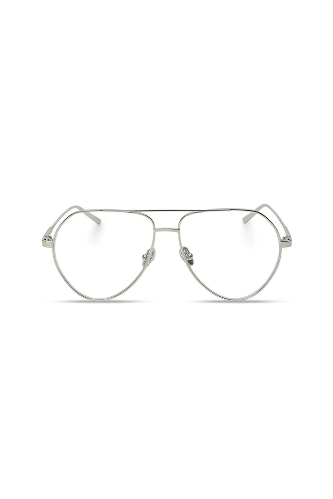 Sam Sunglasses (Silver Metal) by Elisa Johnson