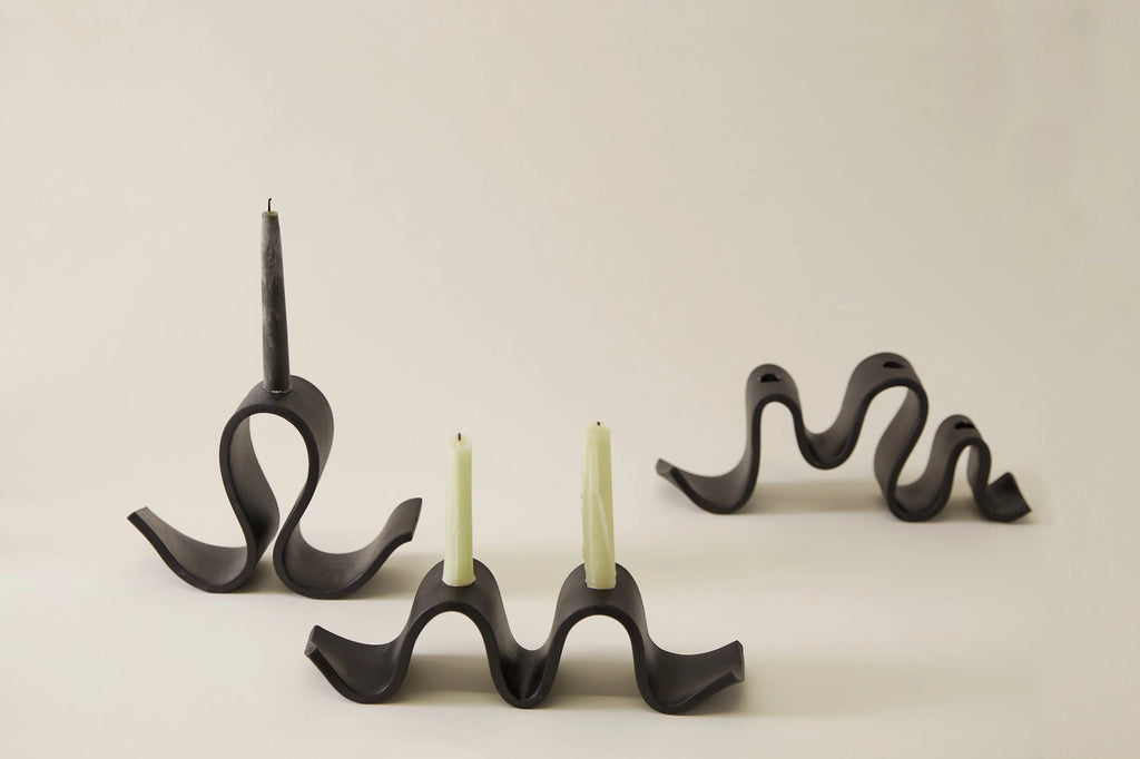 Wyat Candelabra (Black) by Virginia Sin