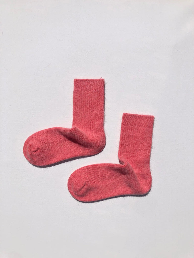 Angora Wool Socks (Pink Diamond) by Billy Bamboo