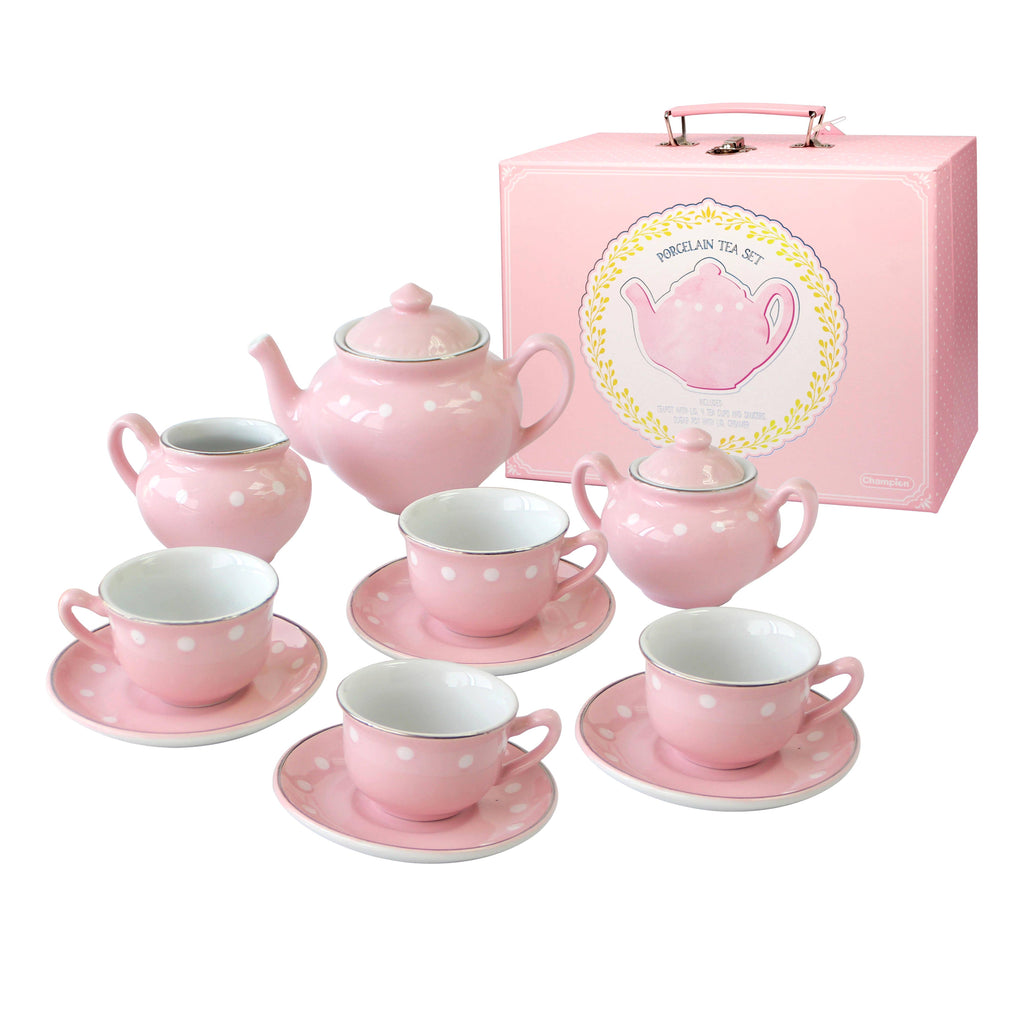 Porcelain Tea Set (Pink) by Bright Stripes
