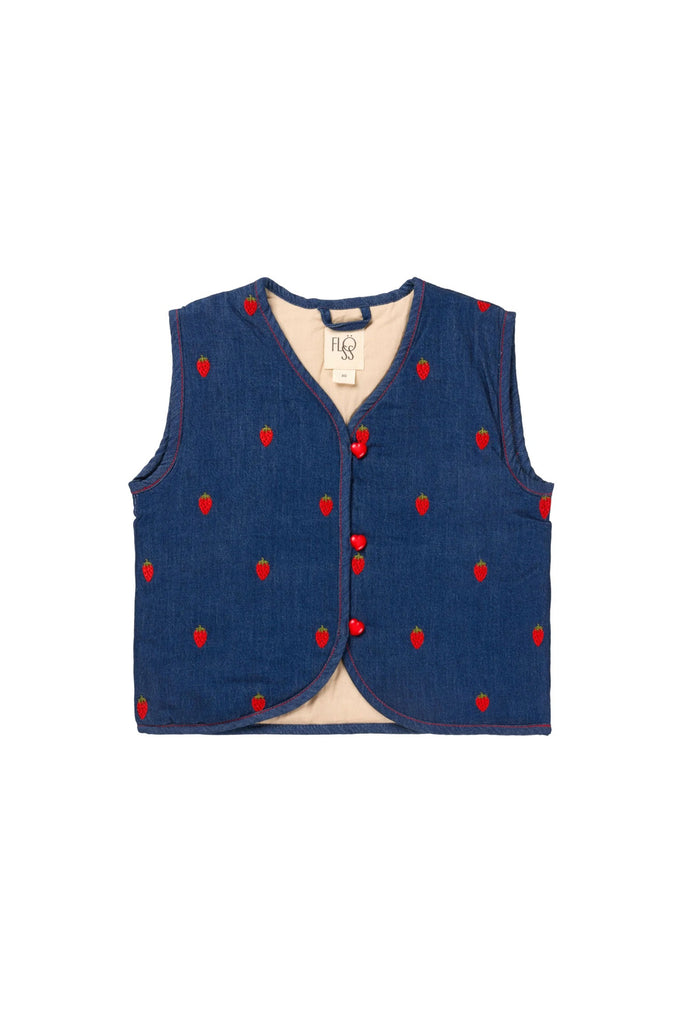 Colette Vest (Berry Denim) by Flöss