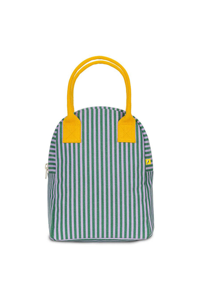 Zipper Lunch Bag (Candy Stripe Grass) by Fluf