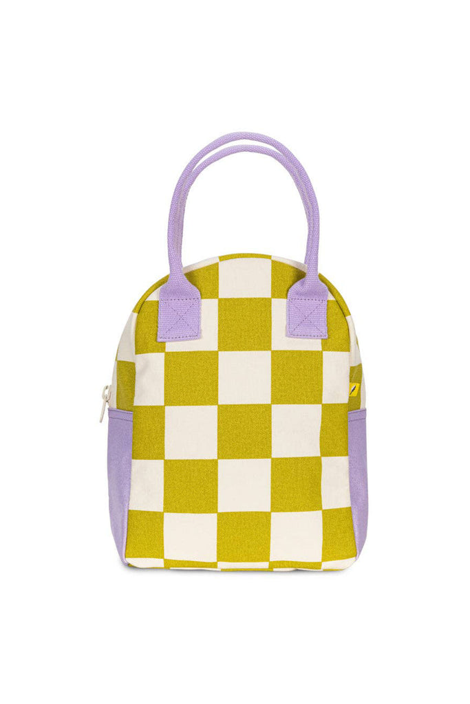 Zipper Lunch Bag (Checks Pear) by Fluf