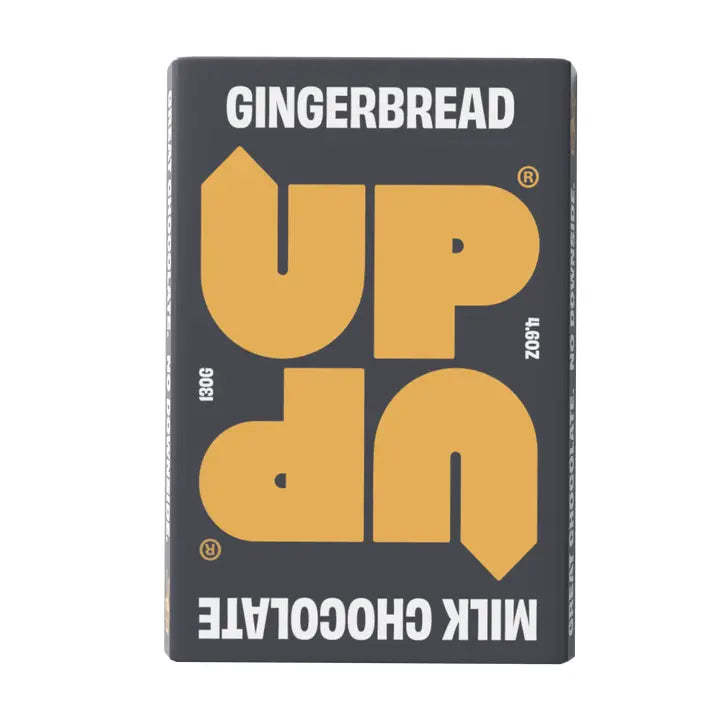 Gingerbread Milk Chocolate Bar by Up-Up Chocolate