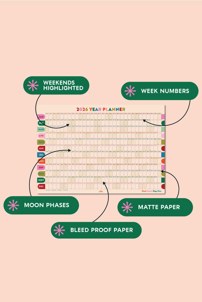 2026 Wall Planner (Arches) by Good Tuesday