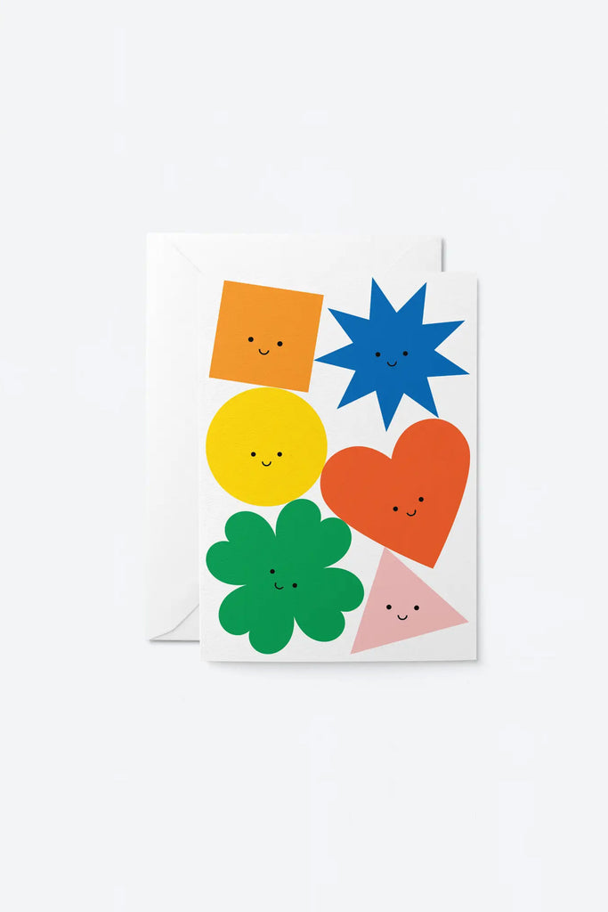 Happy Shapes Card by Greeting Card