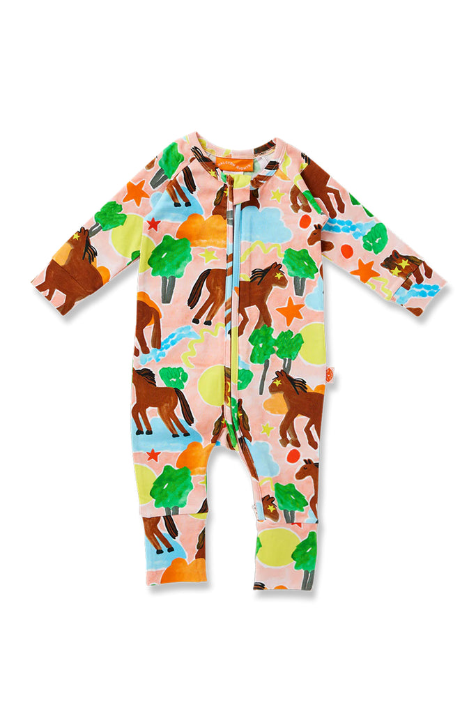 Giddy Up Long Sleeve Romper by Halcyon Nights