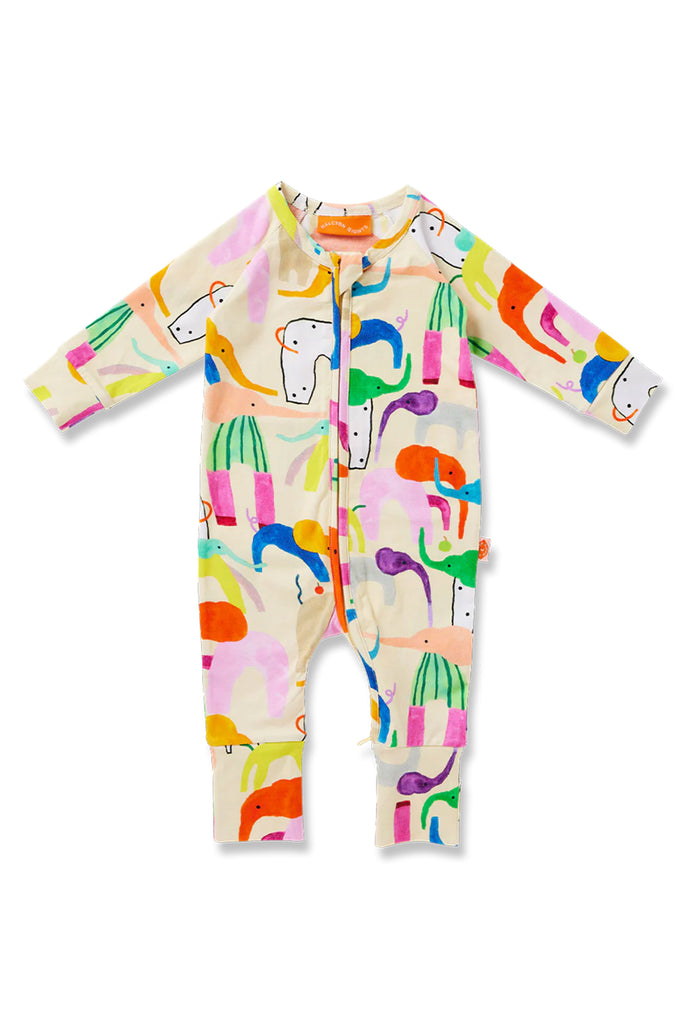Happy Herd Long Sleeve Romper by Halcyon Nights