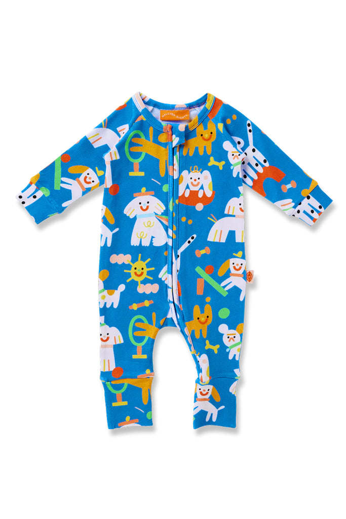 Puppy Park Long Sleeve Romper by Halcyon Nights