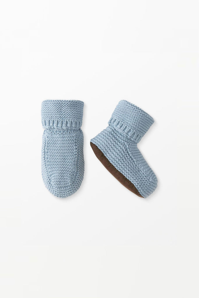 Baby Sweater Knit Booties (North Air) by Hanna Andersson