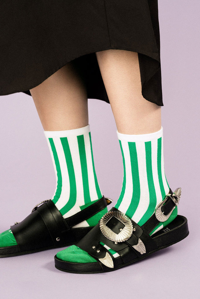 Manchester Crew Socks (Emerald) by Hansel from Basel