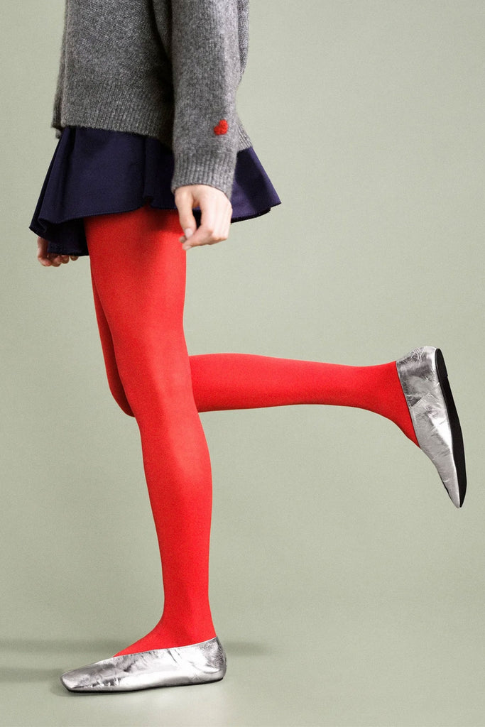 Opaque Tights (Red) by Hansel from Basel