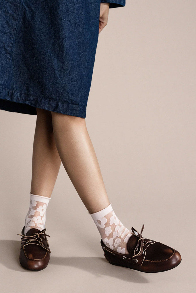 Pop Sheer Short Crew (Blush) by Hansel from Basel