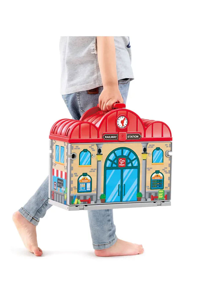 Portable Train Station Set by Hape