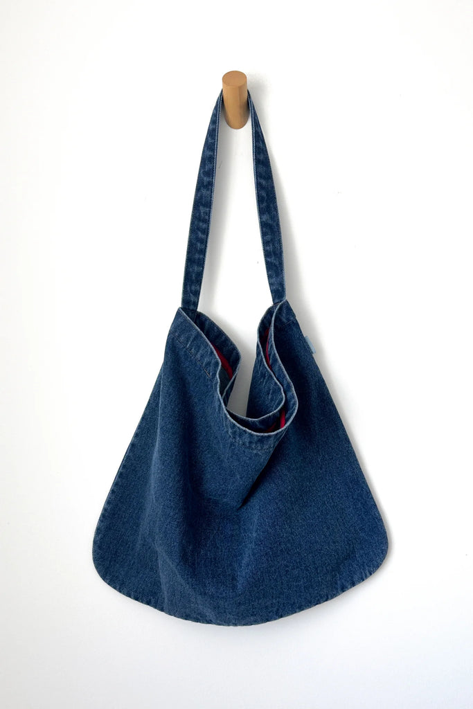 Happy Carry Bag (Blue Denim) by Le Bon Shoppe