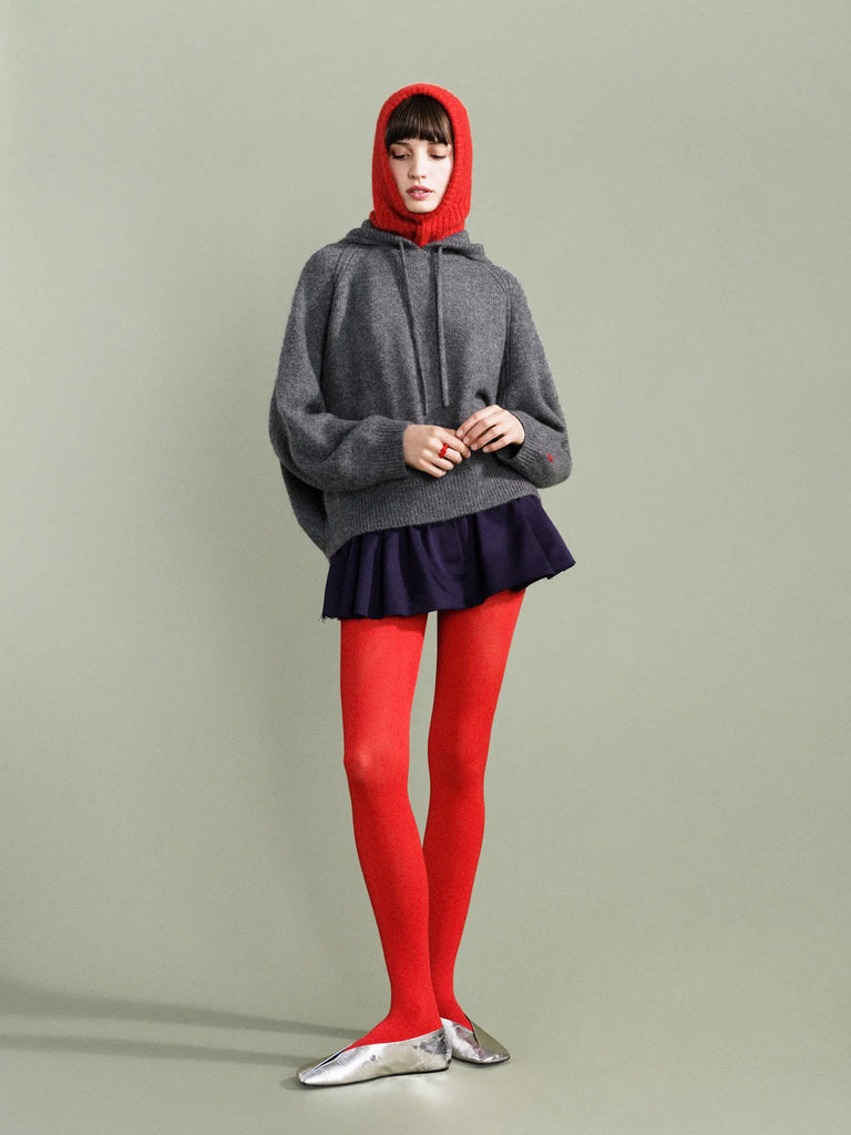 Opaque Tights (Red) by Hansel from Basel