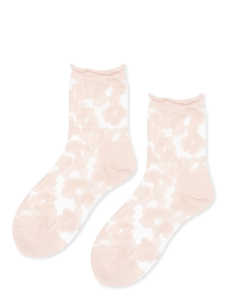 Pop Sheer Short Crew (Blush) by Hansel from Basel