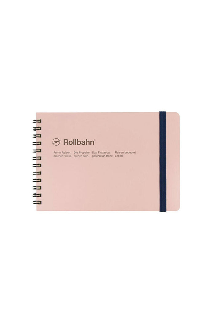 Horizontal Spiral Notebook (Light Pink)