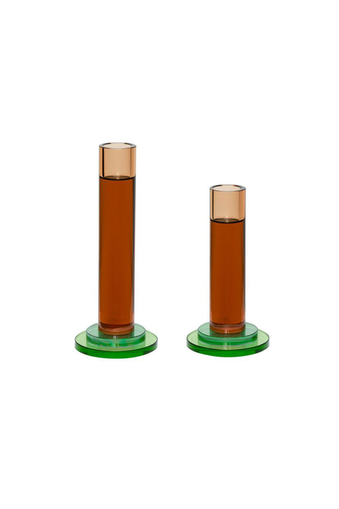 Comet Candlestick Holder Set (Amber) by Yo Home
