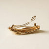 Textured Metal Barrette (Gold) by nar'sha