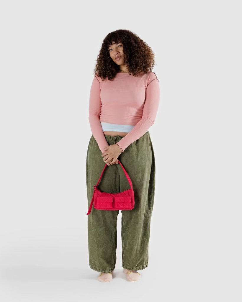 Cargo Shoulder Bag (Candy Apple) by Baggu