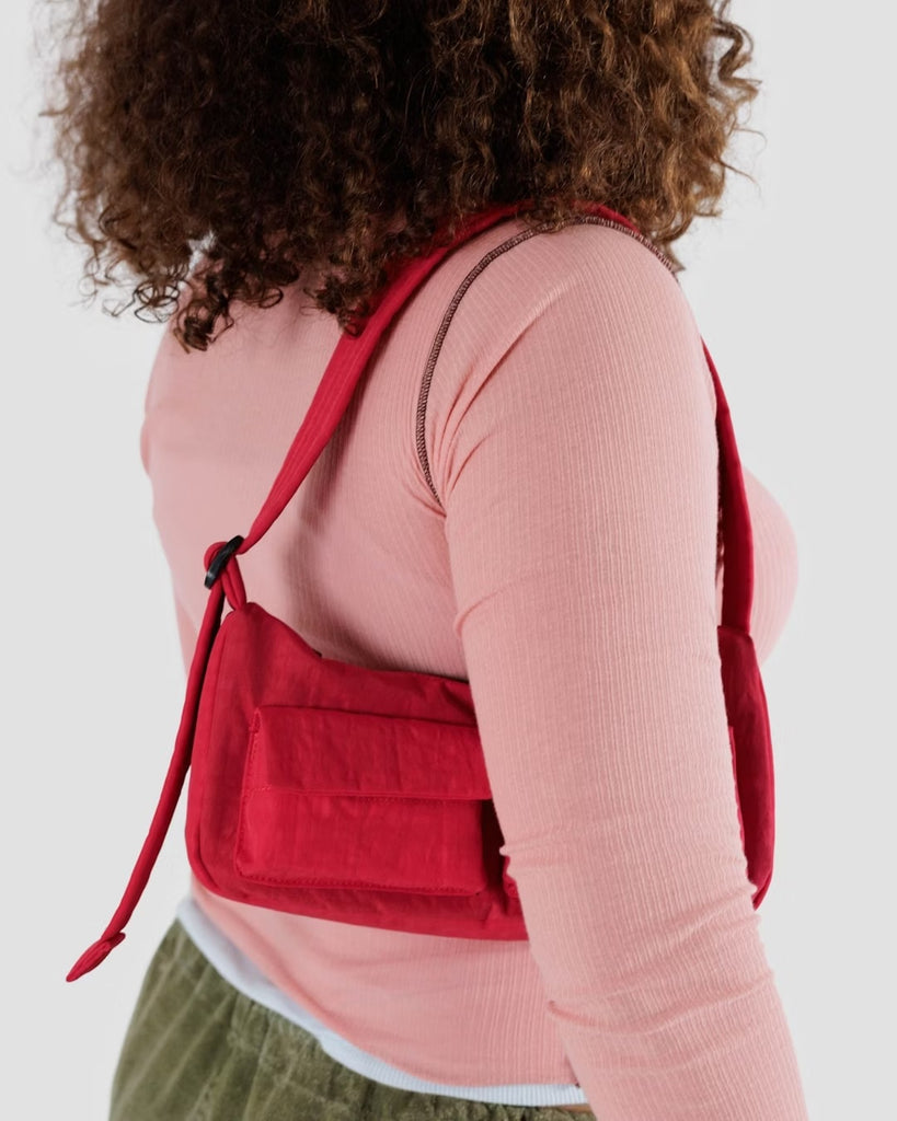 Cargo Shoulder Bag (Candy Apple) by Baggu