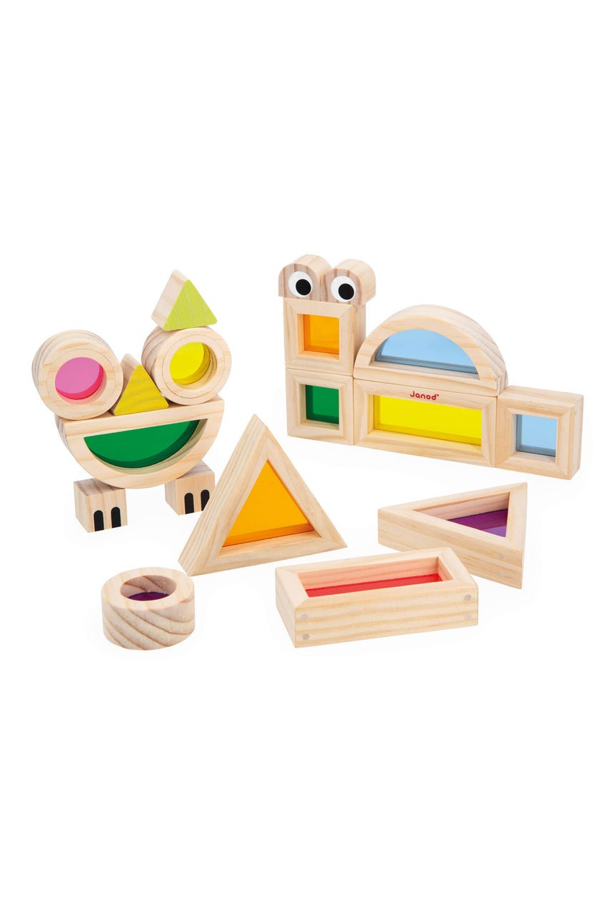 Janod Sensory Translucent Stacking Blocks