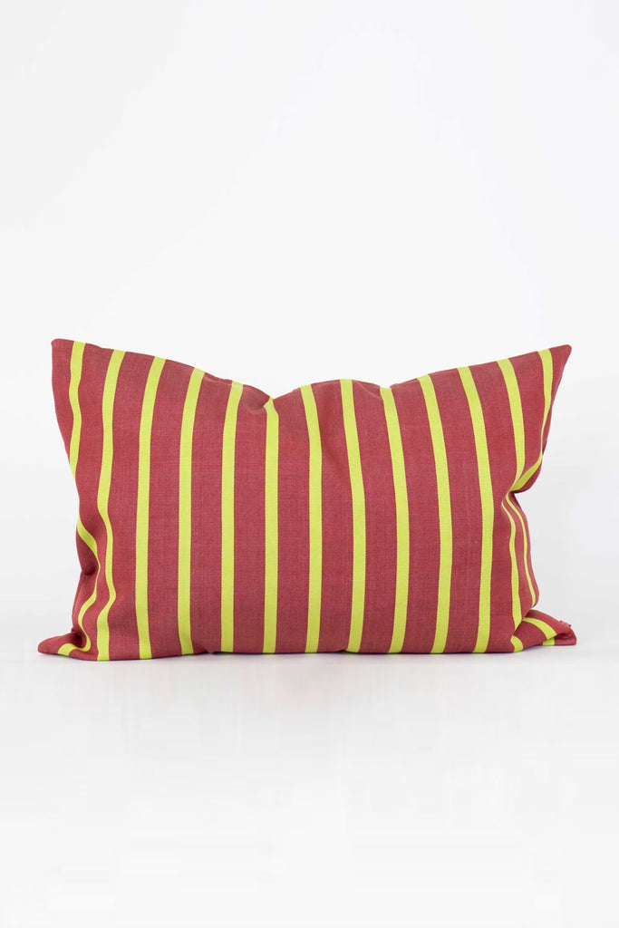 Medium Rectangle Cushion Cover (Juana Brownish Pink/Lime)