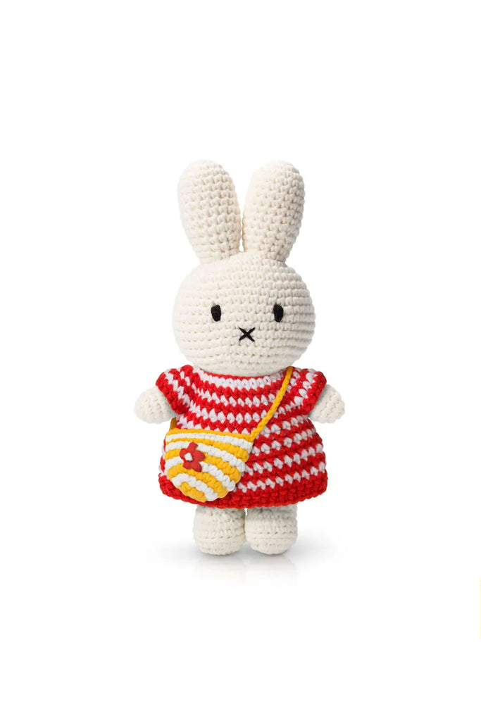 Crocheted Miffy (Red Striped) by Just Dutch