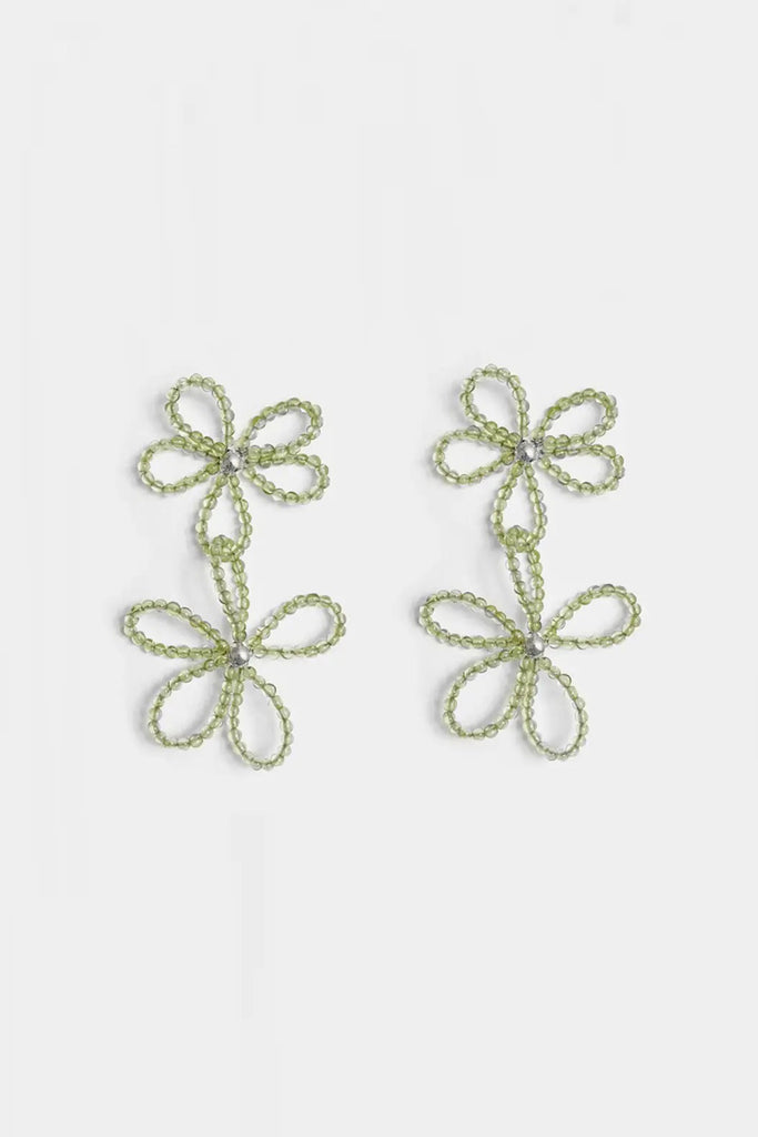 Bloom Dangle Earrings (Peridot) by Kara Yoo