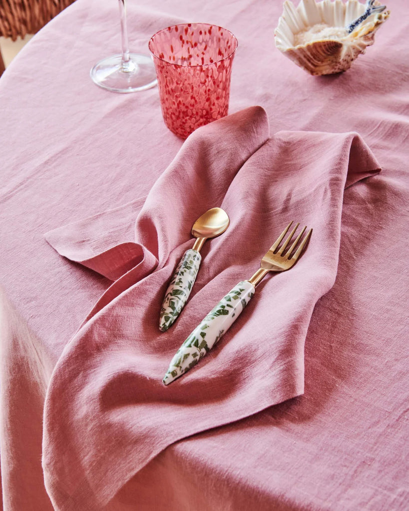 4-Piece Linen Napkin Set (Peony) by Kip & Co