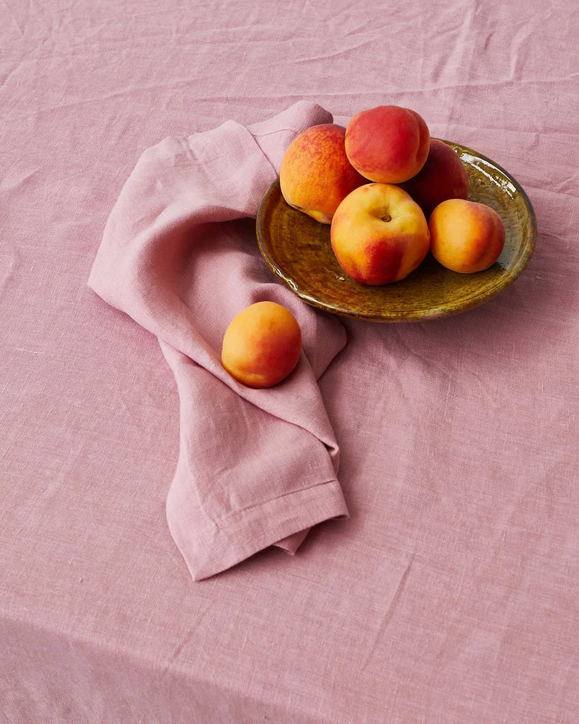 4-Piece Linen Napkin Set (Peony) by Kip & Co